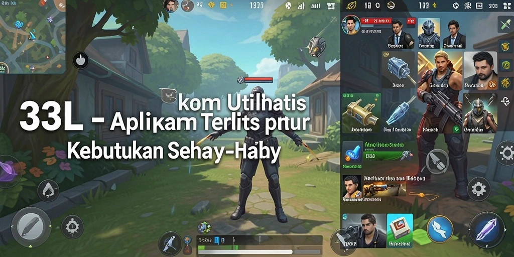 Screenshot aplikasi 33L menampilkan tampilan antarmuka yang user-friendly.