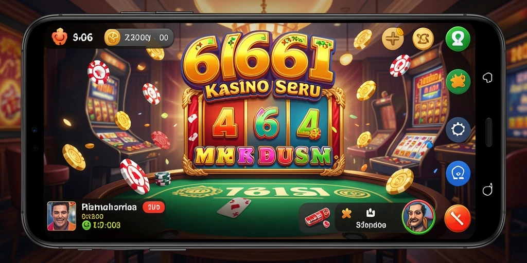 Tampilan gameplay menarik dari 666I yang menghadirkan suasana kasino.