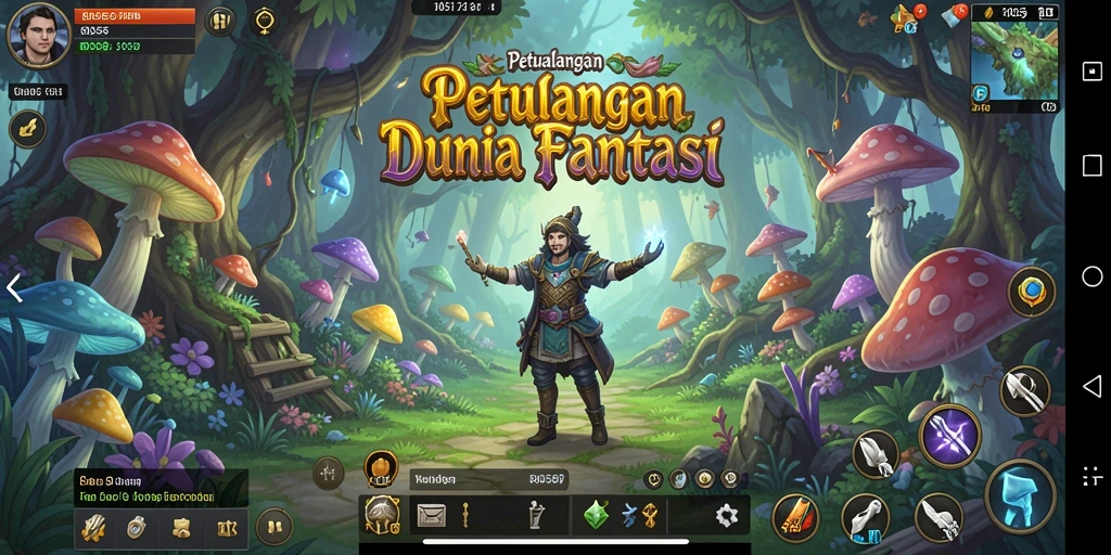 Tampilan permainan 8055 yang menakjubkan saat menjelajahi dunia petualangan.