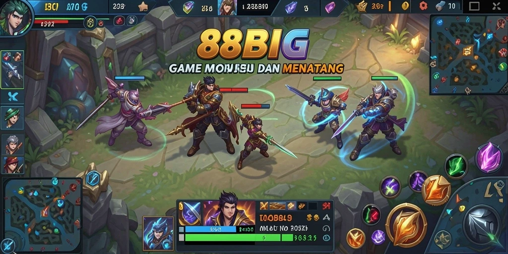 Tampilan aksi mendebarkan dalam gameplay 88BIG.