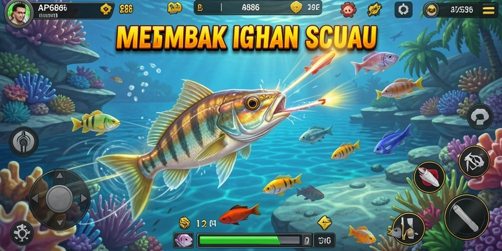 Tampilan menarik dari gameplay Tembak Ikan yang seru.