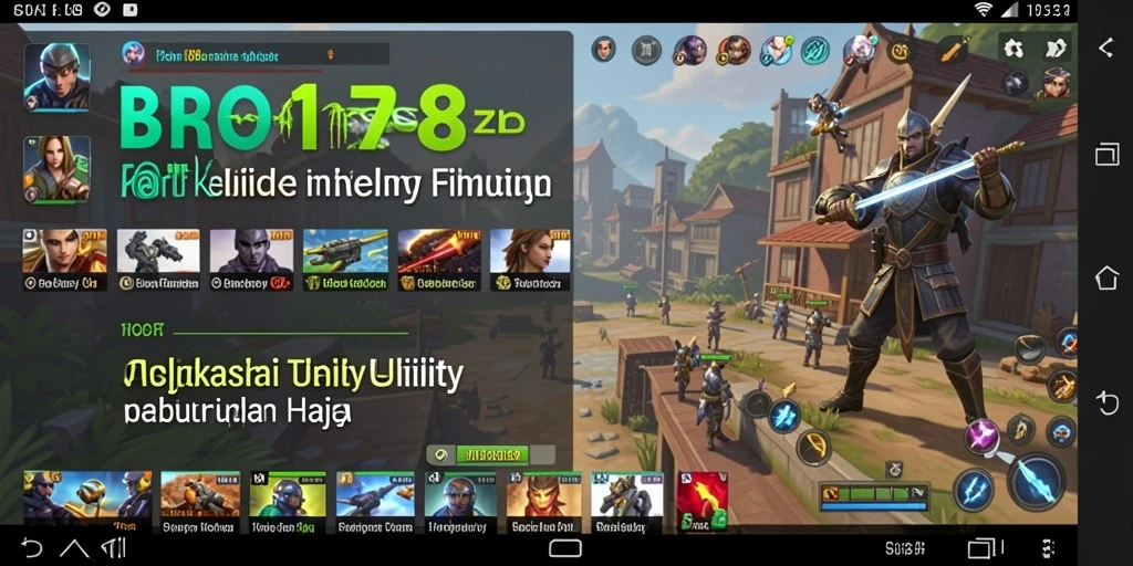 Tampilan antarmuka aplikasi BRO178 yang sederhana dan efektif.