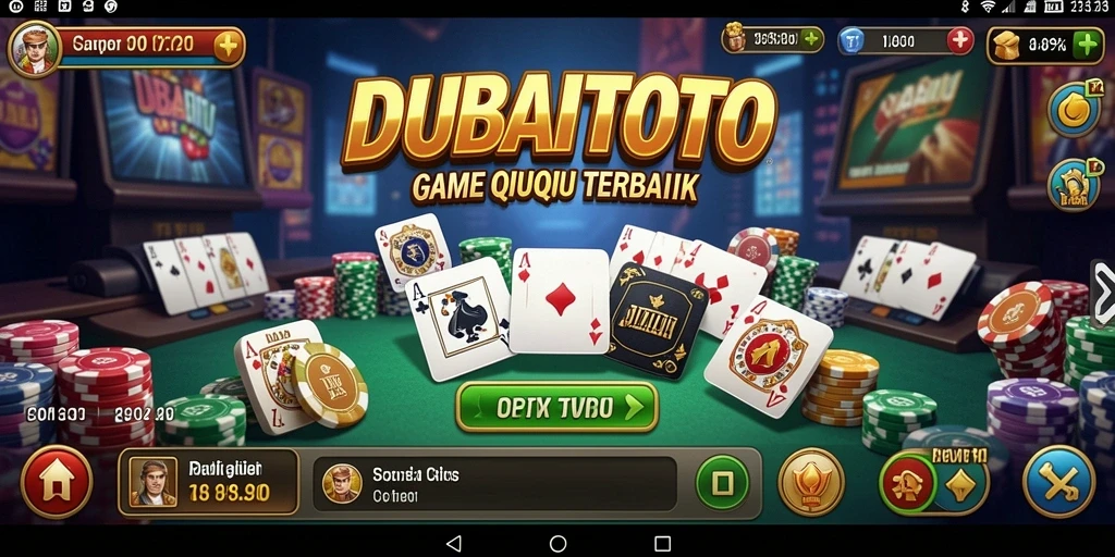 Gameplay seru DUBAITOTO dalam aksi QiuQiu.