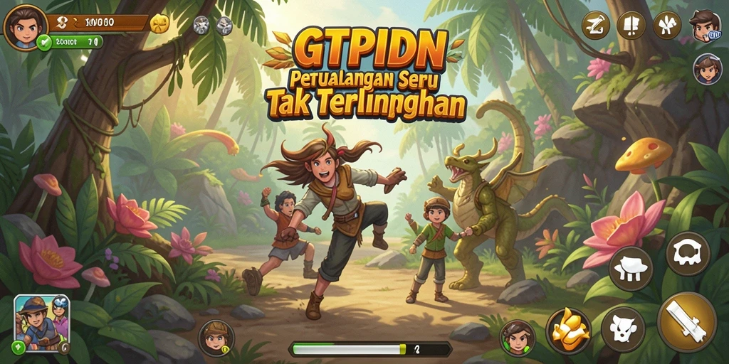 Tampilan gameplay GTPIDN yang penuh aksi dan petualangan.