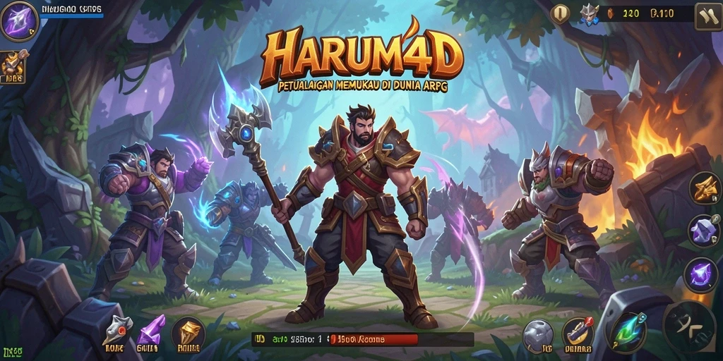 Tampilan gameplay epik dalam dunia ARPG yang luas.