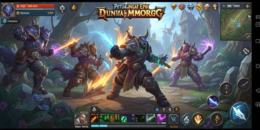 Tampilan gameplay <strong>IBET899</strong> yang memukau dengan aksi pertempuran yang seru di dunia MMORPG.