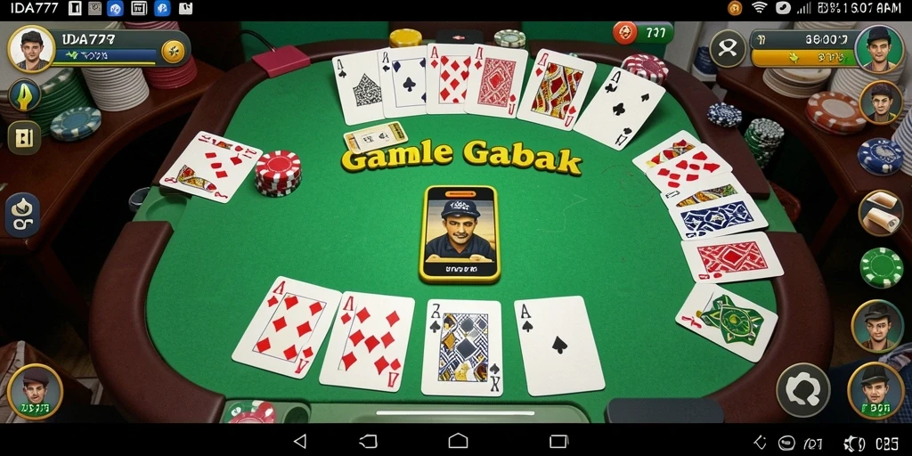 Tampilan gameplay seru <strong>IDA777</strong> dalam permainan Gaple yang menantang.