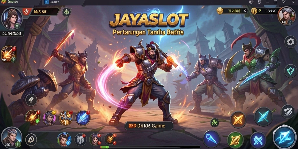 Screenshot <strong>JAYASLOT</strong> menunjukkan aksi pertarungan yang seru dan mendebarkan.