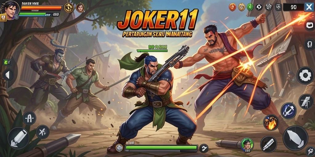 Tampilan gameplay JOKER11 dengan aksi pertarungan yang dinamis.
