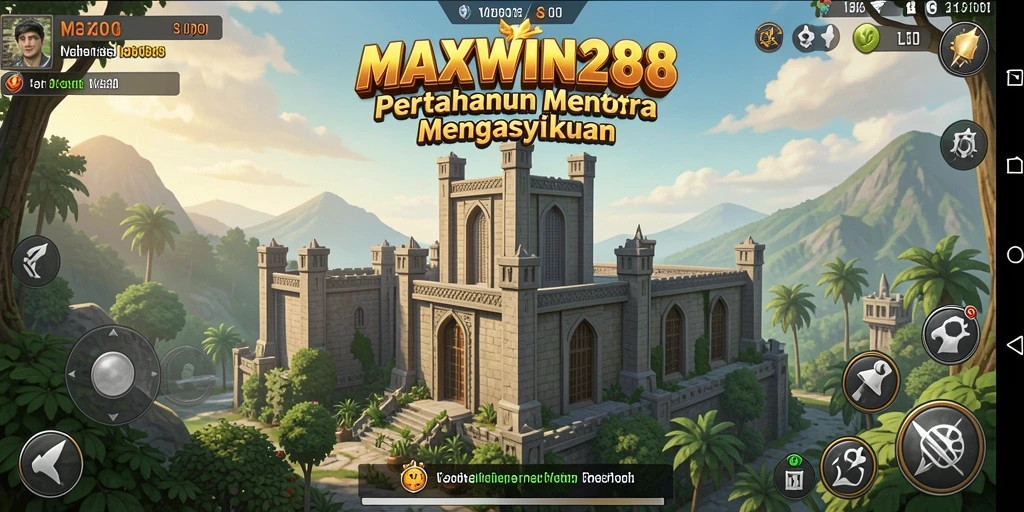 Tangkapan layar gameplay <strong>MAXWIN288</strong> menampilkan aksi spektakuler dalam permainan Tower Defense.