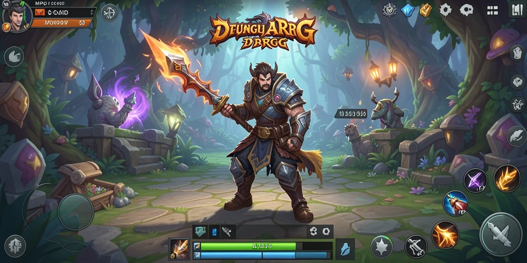 Tampilan gameplay MPOID yang mendebarkan dalam dunia ARPG.