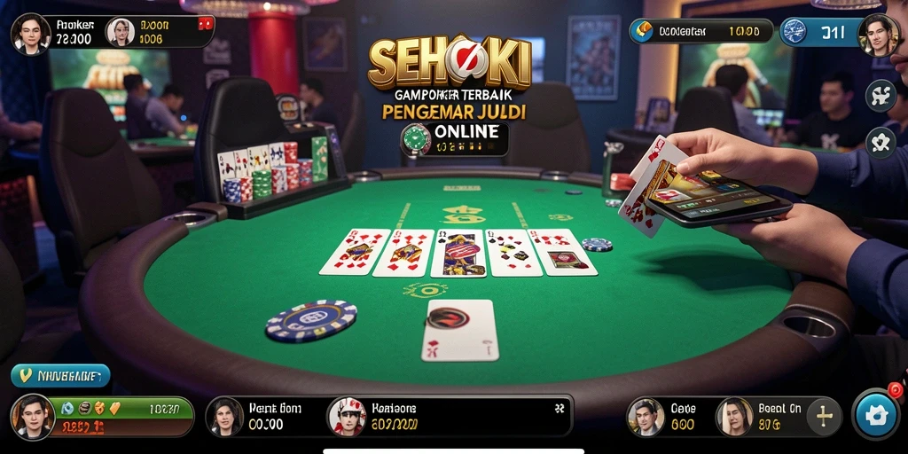 Screenshot gameplay SEHOKI dengan suasana Poker yang menegangkan.