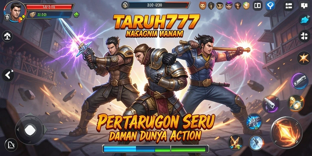 Tampilan seru gameplay TARUH777 yang menegangkan dan mendebarkan.