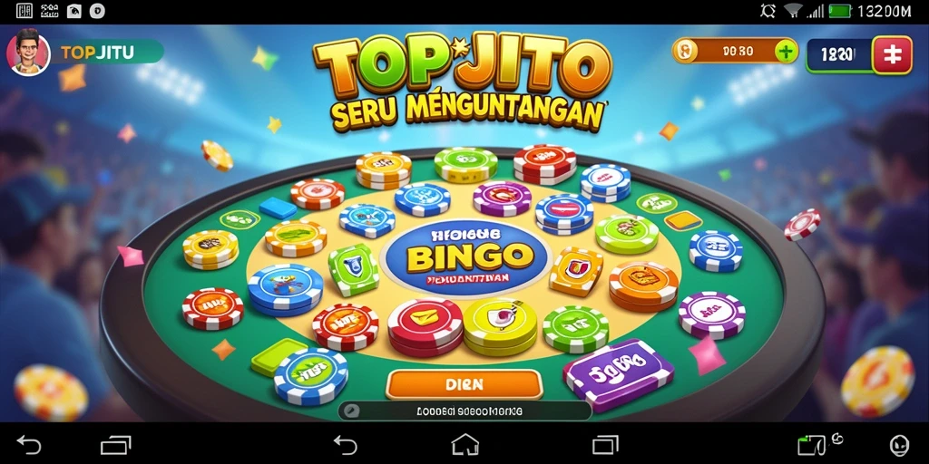 Tampilan seru gameplay Bingo di TOPJITU.